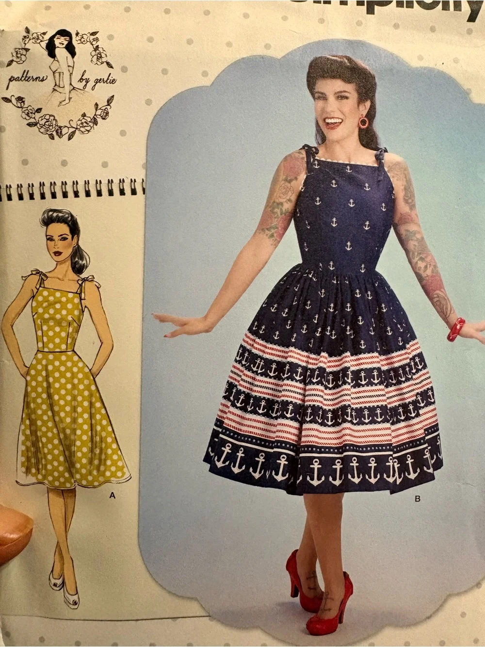 BN UNCUT SIMPLICITY 8873 D5 VINTAGE 1950S PINUP DRESS SEWING PATTERNS